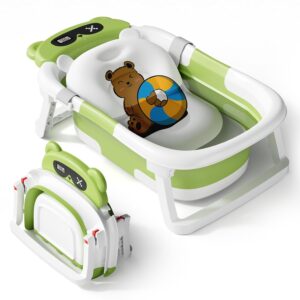 Read more about the article AVIDR Baby Bathtub,Collapsible Bathtub for Newborn to Toddler,Durable Essential Infant Bath Tub,Portable Travel Baby Tub with Soft Cushion,No-Slip Hanging and Detachable(Green)