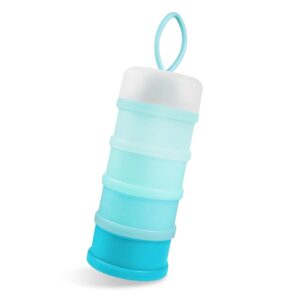 Read more about the article Baby Formula Dispenser on The Go, Portable Formula Container to Go, Non-Spill Stackable BPA Free Baby & Kids Snack Containers – Blue