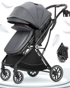 Read more about the article Baby Stroller Bassinet 3 in 1 Stroller Newborn,Convertible Portable Strollers for Toddler Infant, Foldable Stroller with One Hand,Reversible Seat,Extra Storage