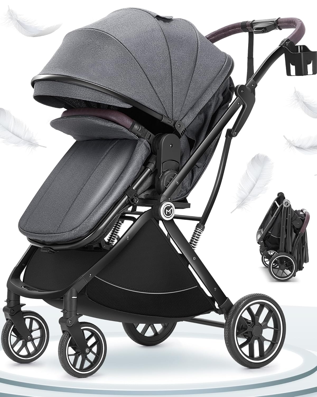 Read more about the article Baby Stroller Bassinet 3 in 1 Stroller Newborn,Convertible Portable Strollers for Toddler Infant, Foldable Stroller with One Hand,Reversible Seat,Extra Storage