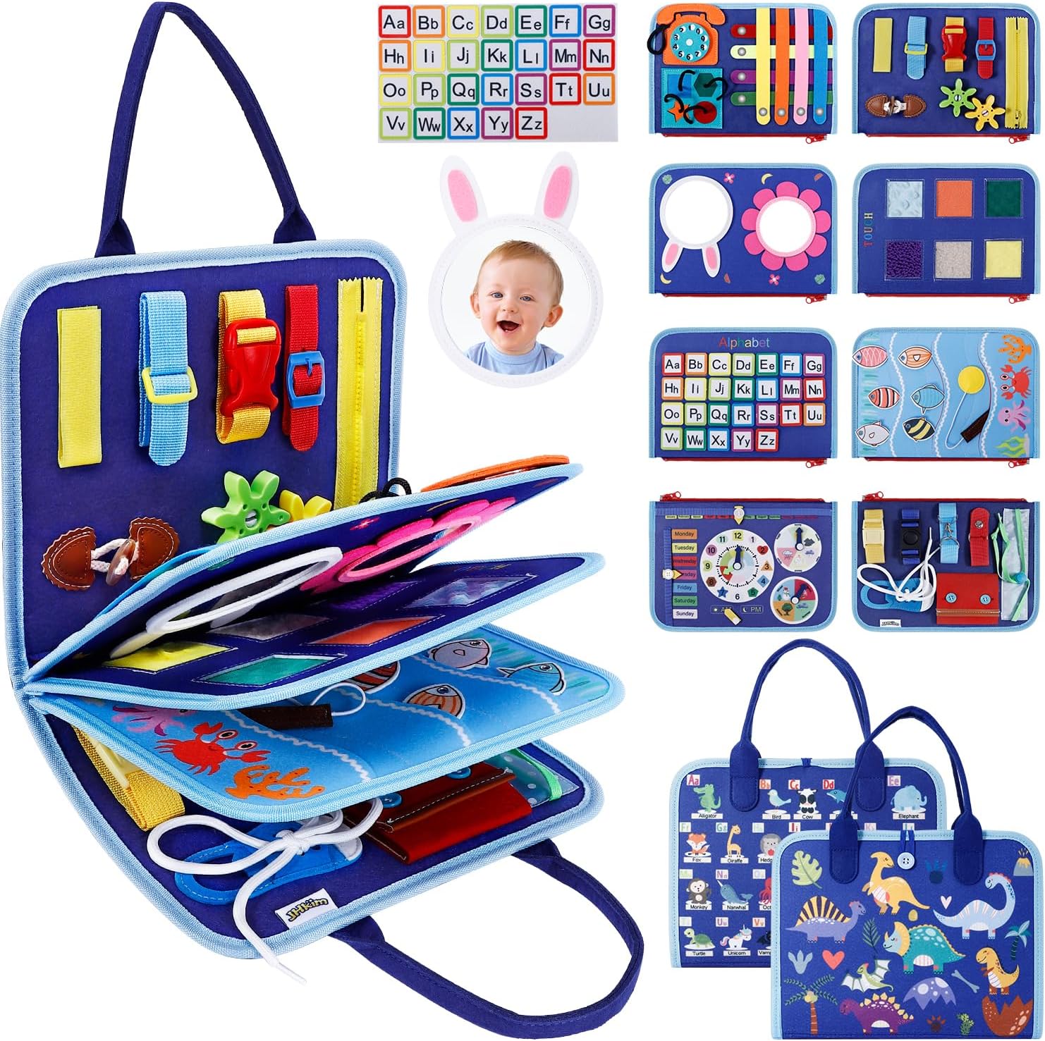 Read more about the article Busy Board Montessori Baby Toys for 1 2 3 4 Year Old Boys Girls Gifts, Sensory Toy for Toddlers 1-3, Educational Activities Travel Toy for Airplane Car, Busy Book for Learning Fine Motor Skills