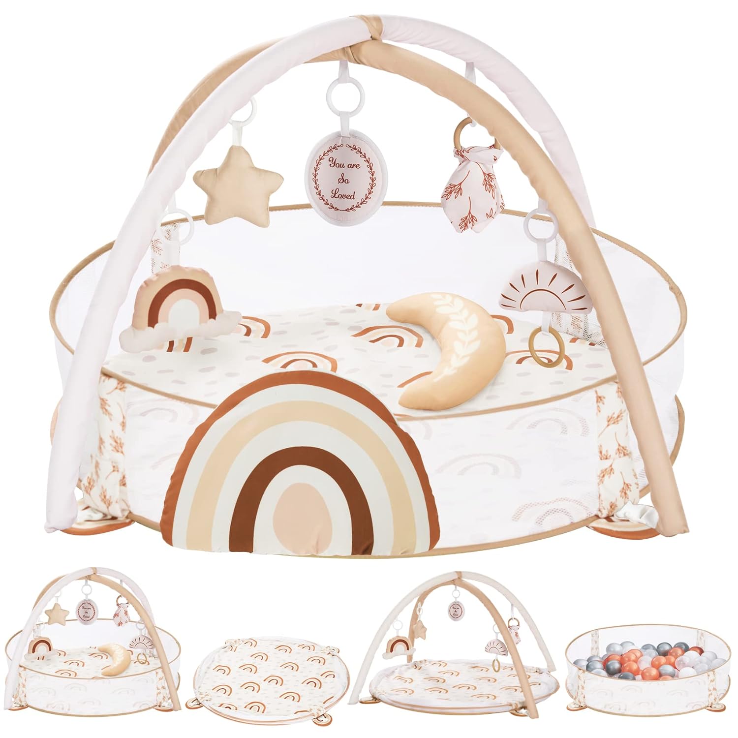 Read more about the article Crisschirs 6-in-1 XL Large Baby Gym & Ball Pit, Play Mat & Play Gym, Combination Baby Activity Gym with Milestone Cards for Sensory Exploration and Motor Skill Development, Balls are not Included