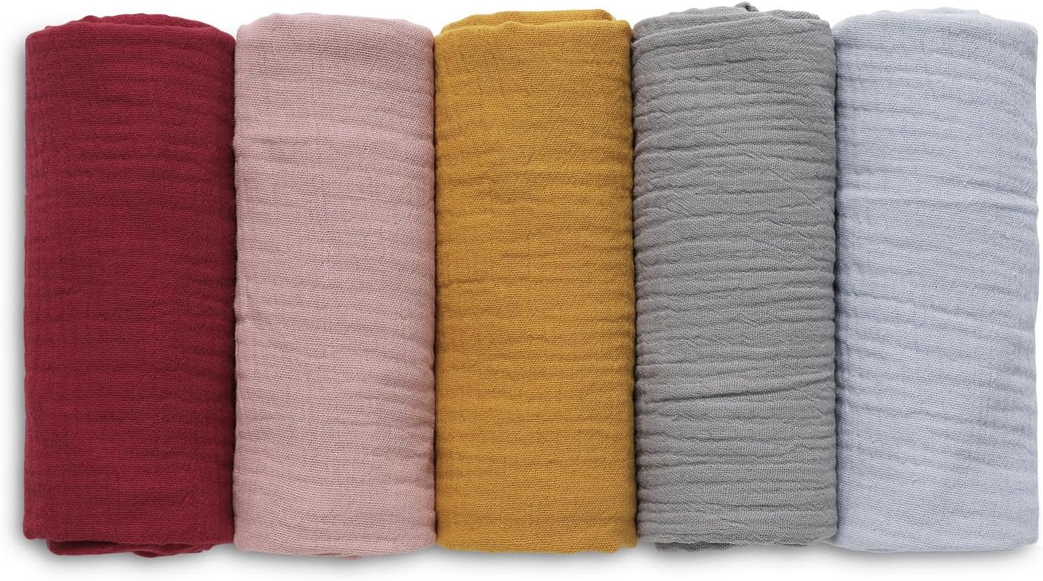 You are currently viewing Muslin Receiving Blankets, Neutral Blanket Swaddling for Newborn Boys and Girls, 5 Pack Breathable and Skin-Friendly Swaddle Wrap for Infant Baby (Multiple Colors)