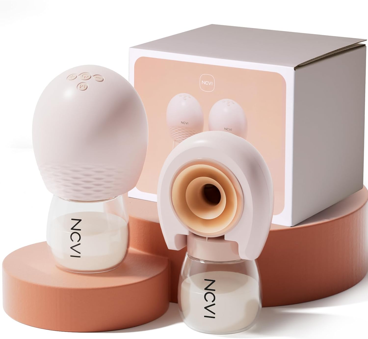 Read more about the article NCVI 8113 Wireless Breast Pump Hands Free 21/25mm Flanges, Portable Electric Wearable Breastfeeding Milk Pump Double with 4 Modes & 9 Levels for Work Travel Mom, Upgrade Cordless Design 2 Count, Pink