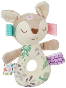 Read more about the article Taggies Embroidered Soft Ring Rattle, Flora Fawn