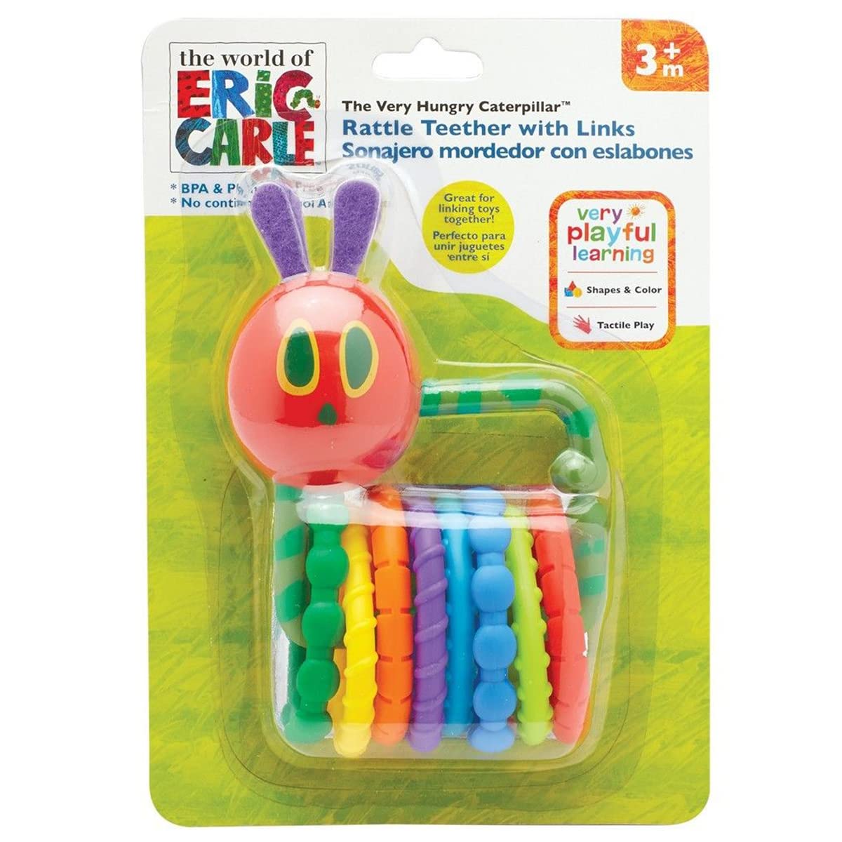 Read more about the article World of Eric Carle, The Very Hungry Caterpillar Rattle Teether with Links