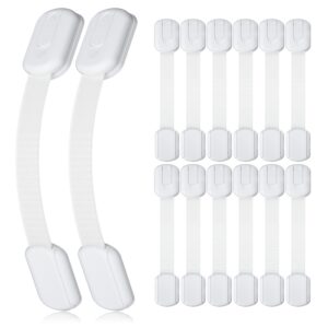 Read more about the article 4our Kiddies 14 Pack Baby Proof Cabinet Latches, Childproof Drawer Latches with 12 Extra 3M Adhesives, Adjustable No Drilling Child Safety Cabinet Locks Straps Baby Drawer Locks for Kids Baby Safety