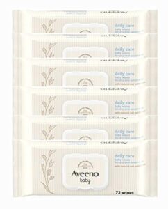 Read more about the article AVEENO Baby Daily Care Wipes – Cleanse Gently and Efficiently – Baby Wipes – Baby Essentials – 72 Wipes, Lid On Each Pack, Pack of 6 (432 Wipes in Total)