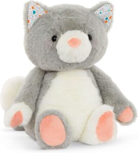 Read more about the article B. toys- B. softies- 12″ Plush Cat- Stuffed Animal – Super Soft Kitten – Gray & White – 12” – Washable – Baby, Toddler, Kids – Happyhues – Cloudy Cosmo – 0 Months +