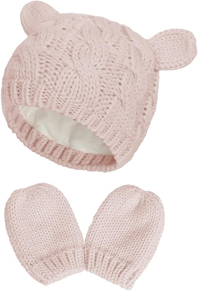 Read more about the article Baby Hat Glove Set Soft Newborn Mittens Baby Girl Boys Knitted Toddler Cap Infant Winter Beanie Mitten Sets