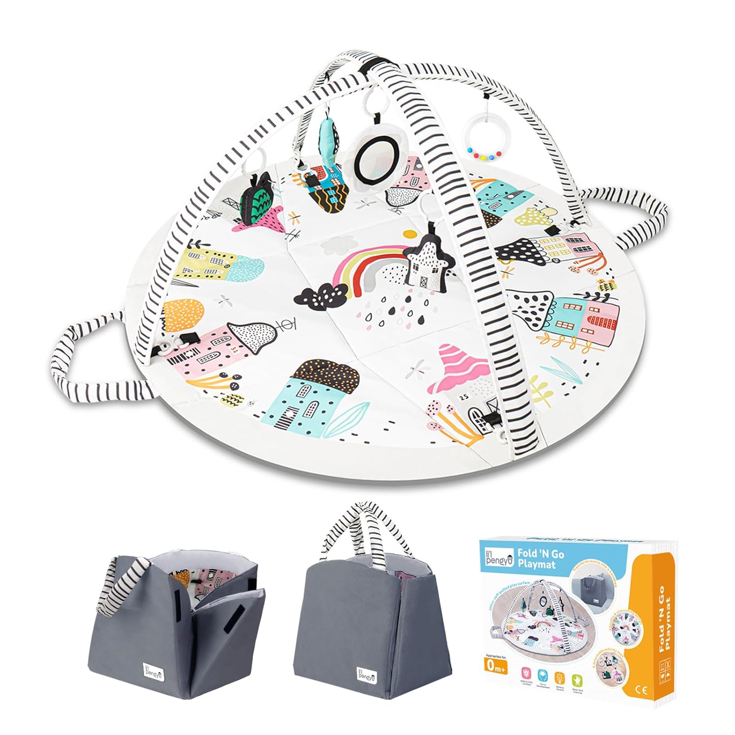 Read more about the article Baby Play Mat Tummy Time Mat with Exclusive Foldable Design, Stage-Based Skill Development Activity Gym, Machine Washable Baby Play Mats for Floor with Gift Package (Zebra)