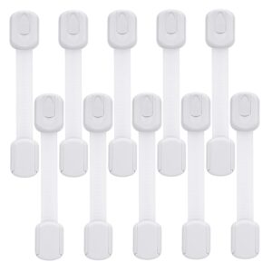 Read more about the article Child Safety Cabinet Locks – (10 Pack) Baby Proofing Latches to Drawer Door Fridge Oven Toilet Seat Kitchen Cupboard Appliance Trash Can with 3M Adhesive – Adjustable Strap No Drill No Tool