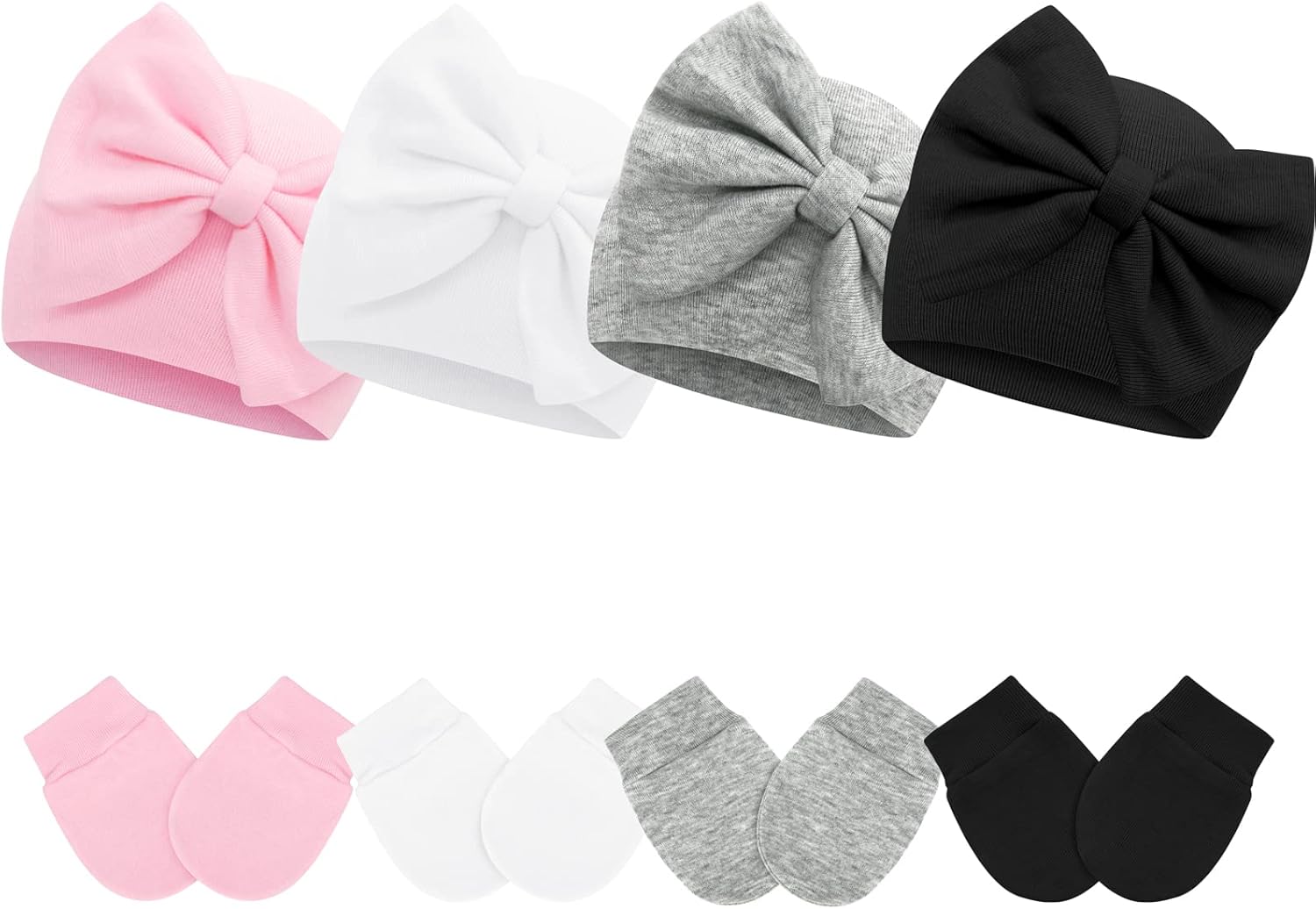 Read more about the article Cotton Baby Hat and Mitten Set – 0-6 Months Infant Newborn Beanie Cap