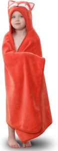 Read more about the article Hooded Towel for Kids 100% Cotton Ultra Soft with Unique Animal Design Large for Infants 3-10 Years (Fox)