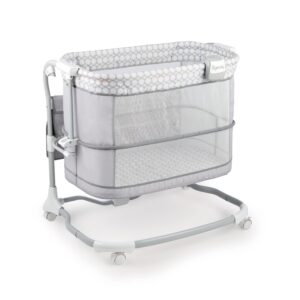 Read more about the article Ingenuity Dream & Grow Bedside Baby Bassinet 2-Mode Crib 0-12 Months, Adjustable Height – Dalton (Grey)