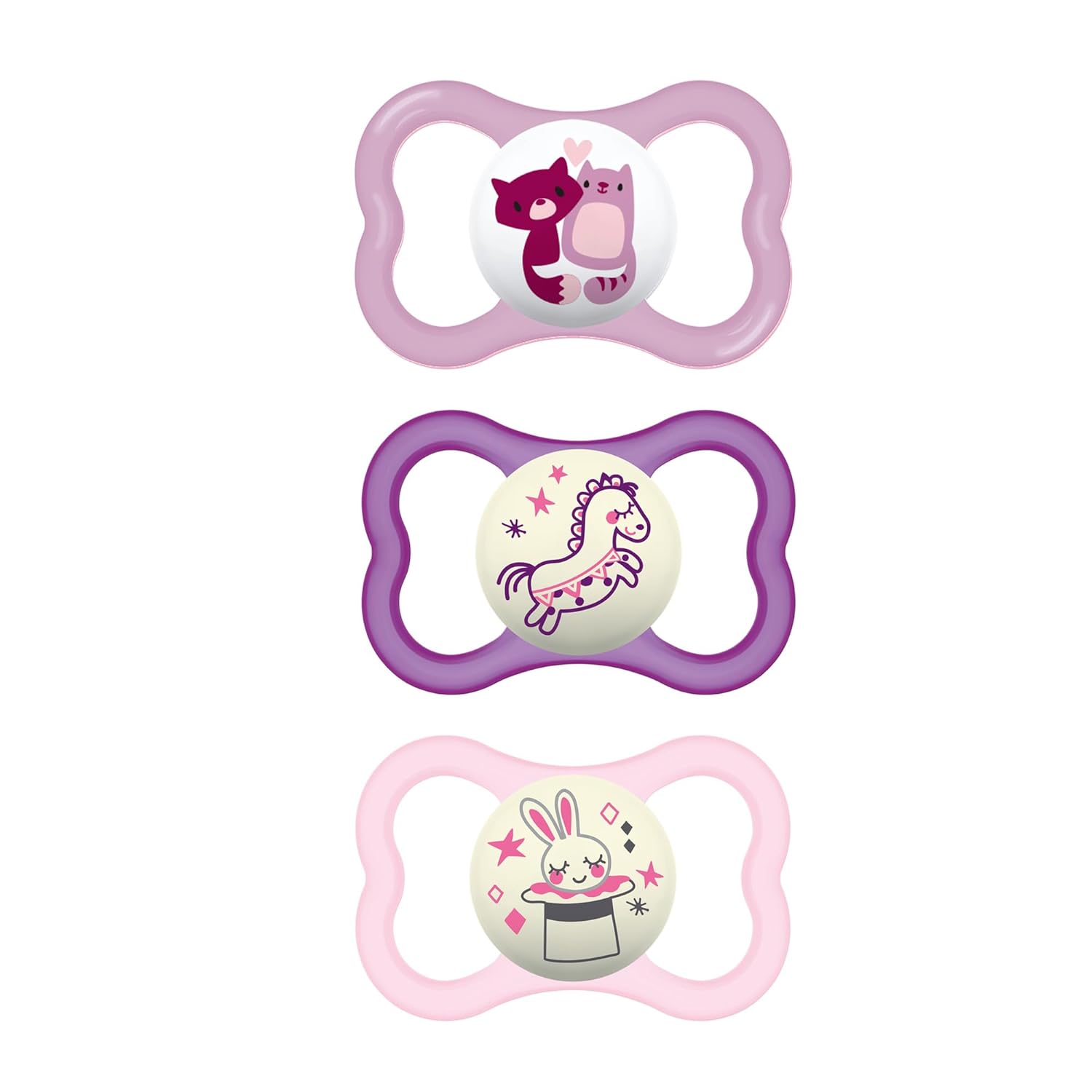 Read more about the article MAM Air Night & Day Baby Pacifier, for Sensitive Skin, Glows in The Dark, 3 Pack, 6-16 Months, Girl