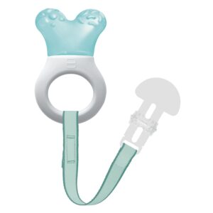 Read more about the article MAM Mini Cooler Teether with Clip, Boy, 2+ Months, 1-Count, White/Blue
