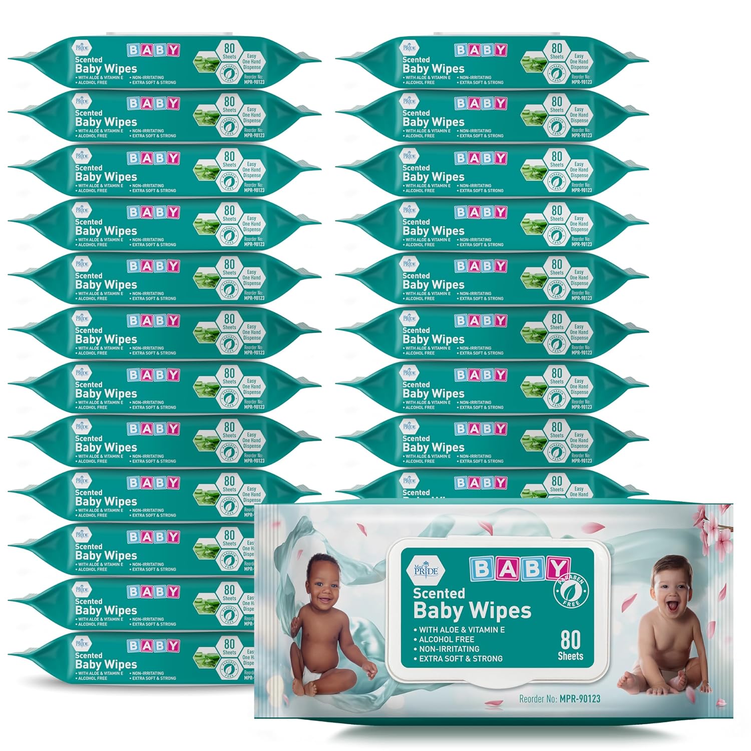 Read more about the article MED PRIDE Scented Baby Wipes Packs in Bulk, 1920 Count (24 Packs X 80 Wipes), Extra Soft, Alcohol-Free, Paraben-Free, with Aloe Vera & Vitamin E