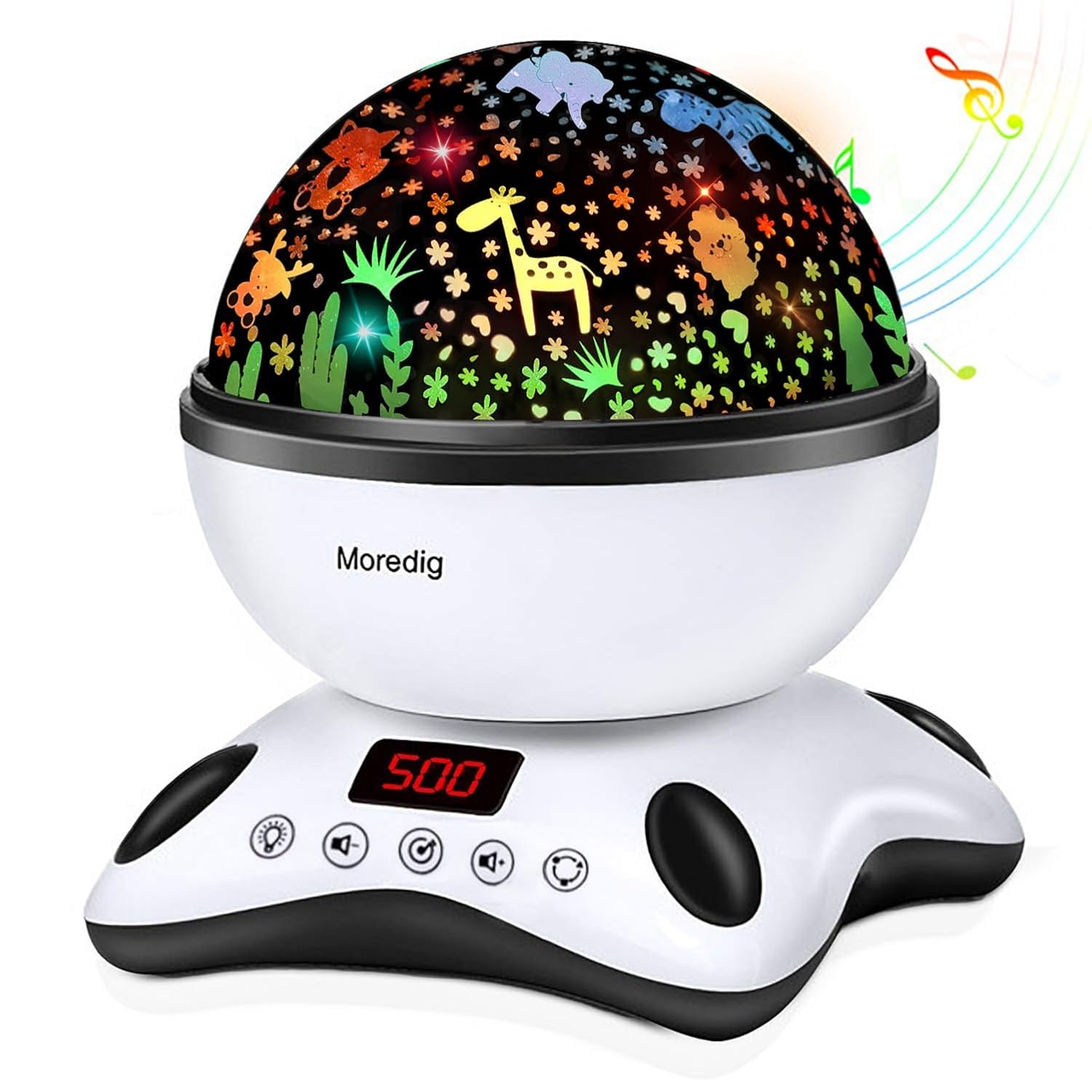 Read more about the article Moredig Kids Night Light Projector, Remote Baby Night Lights for Kids Room with 12 Music Nursery Night Light Projector for Kids Timer 2 Projections 18 Light Modes, Gifts for Baby Kids – Black