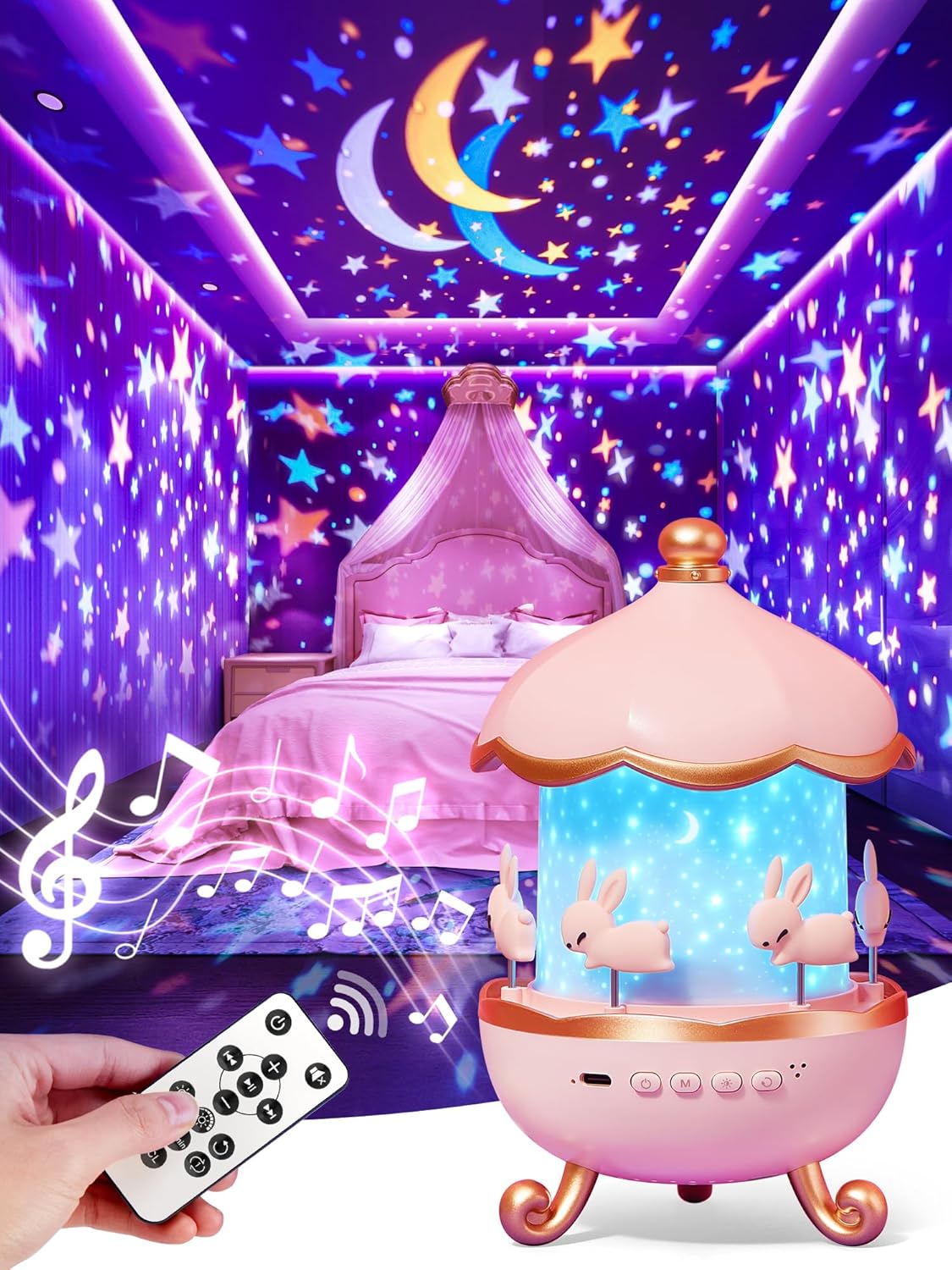 Read more about the article One Fire Kids Night Light Projector, 15 Sound Machine Baby Night Light Projector for Kids Room, 15 Films Star Light Projector for Kids Room, Brightness Baby Night Lights for Nursery Kawaii Room Decor
