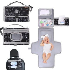 Read more about the article Portable Changing Pads, Portable Diaper Changing Pad for Baby，Changing Mat for Travel, Baby Changing Station, Infant Gift, Baby Essentials(Cashew Blossom)