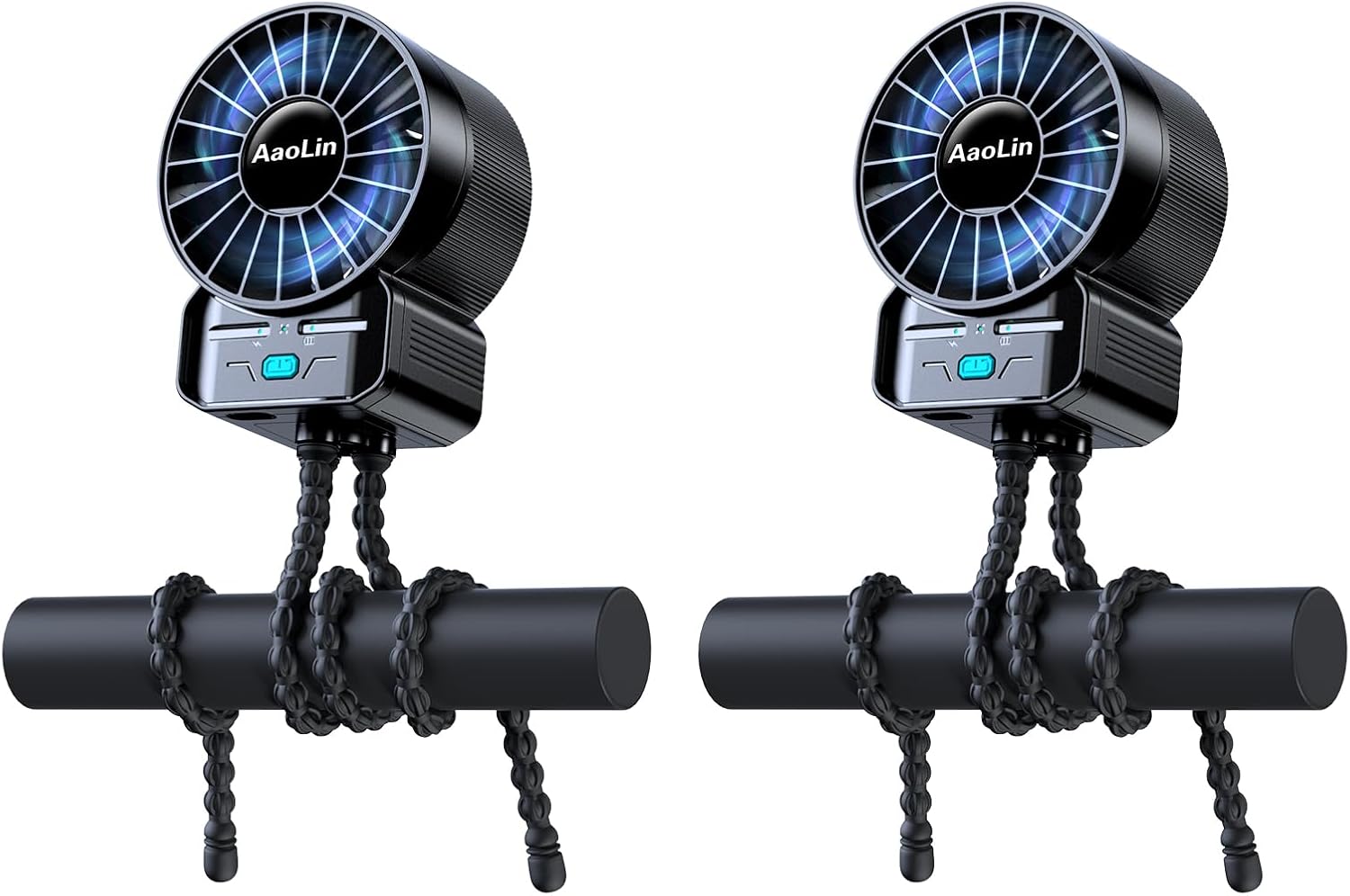 Read more about the article 2 Pack Multifunctional Portable Stroller Fan 4 Speed 6600rpm High Speed Usb Rechargeable Personal Mini Handheld Fan Extended Tripod For Desktop Winding Kids Bed Treadmill Bike Golf Cart Outdoor Travel