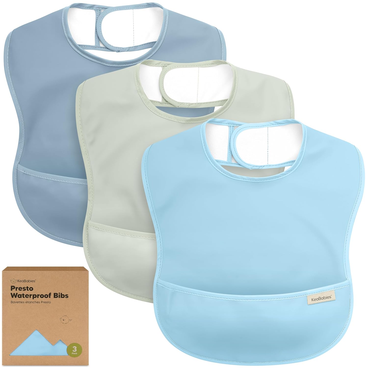 Read more about the article 3-Pack Waterproof Baby Bibs for Eating – Lightweight Toddler Feeding Bibs with Large Food Catcher, Mess Proof, Food-Grade Baby Eating Essentials, Easy to Put On & Clean (Ocean)