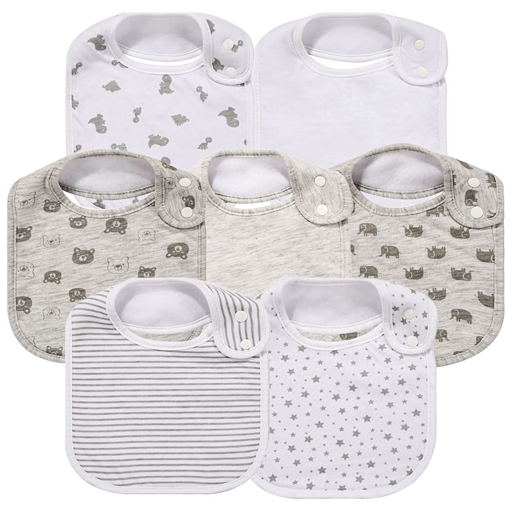 Read more about the article 7 Pack Baby Cotton Absorbent Bibs for Drooling Teething