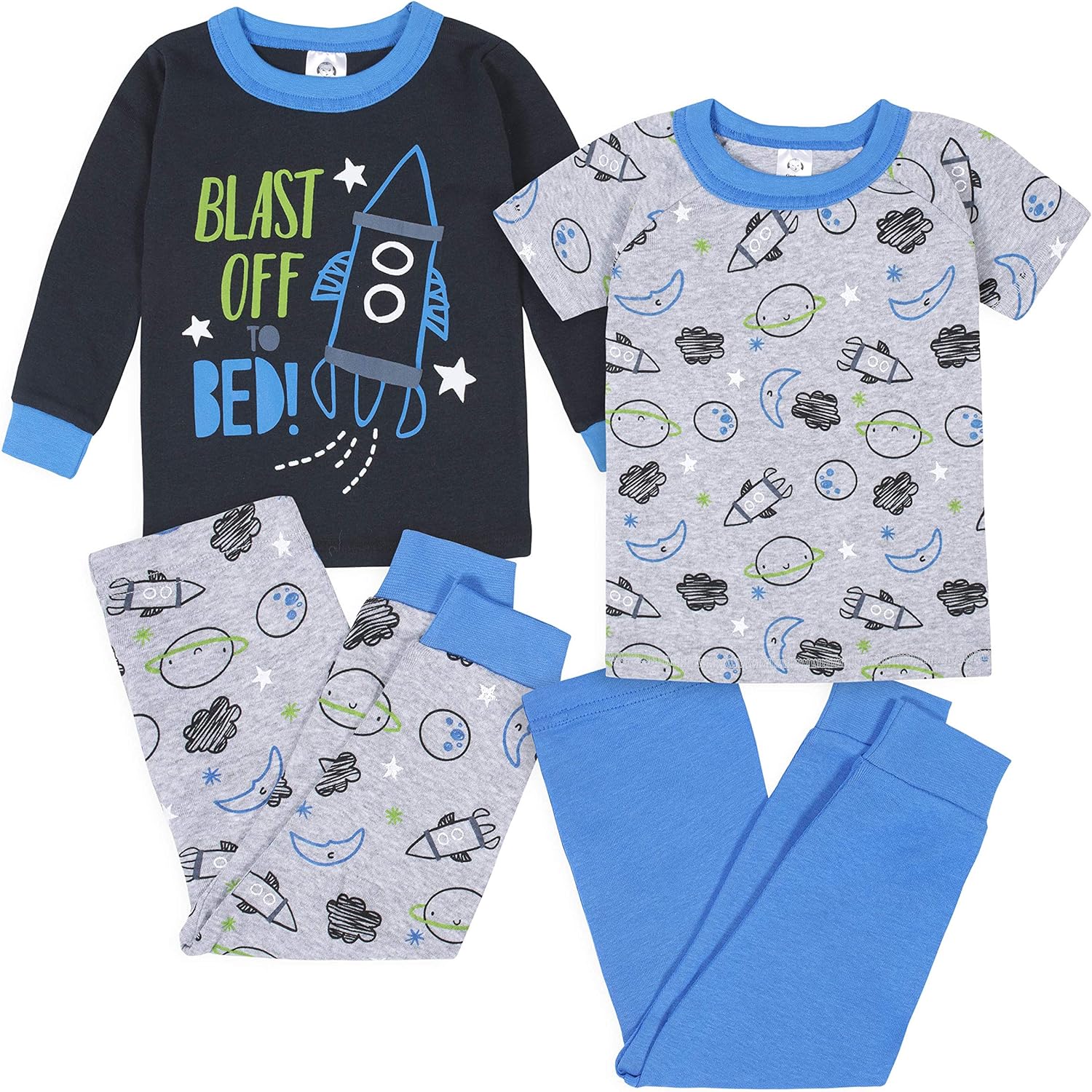 Read more about the article Gerber Baby Boys’ Toddler Snug Fit 4-Piece Pajama Set
