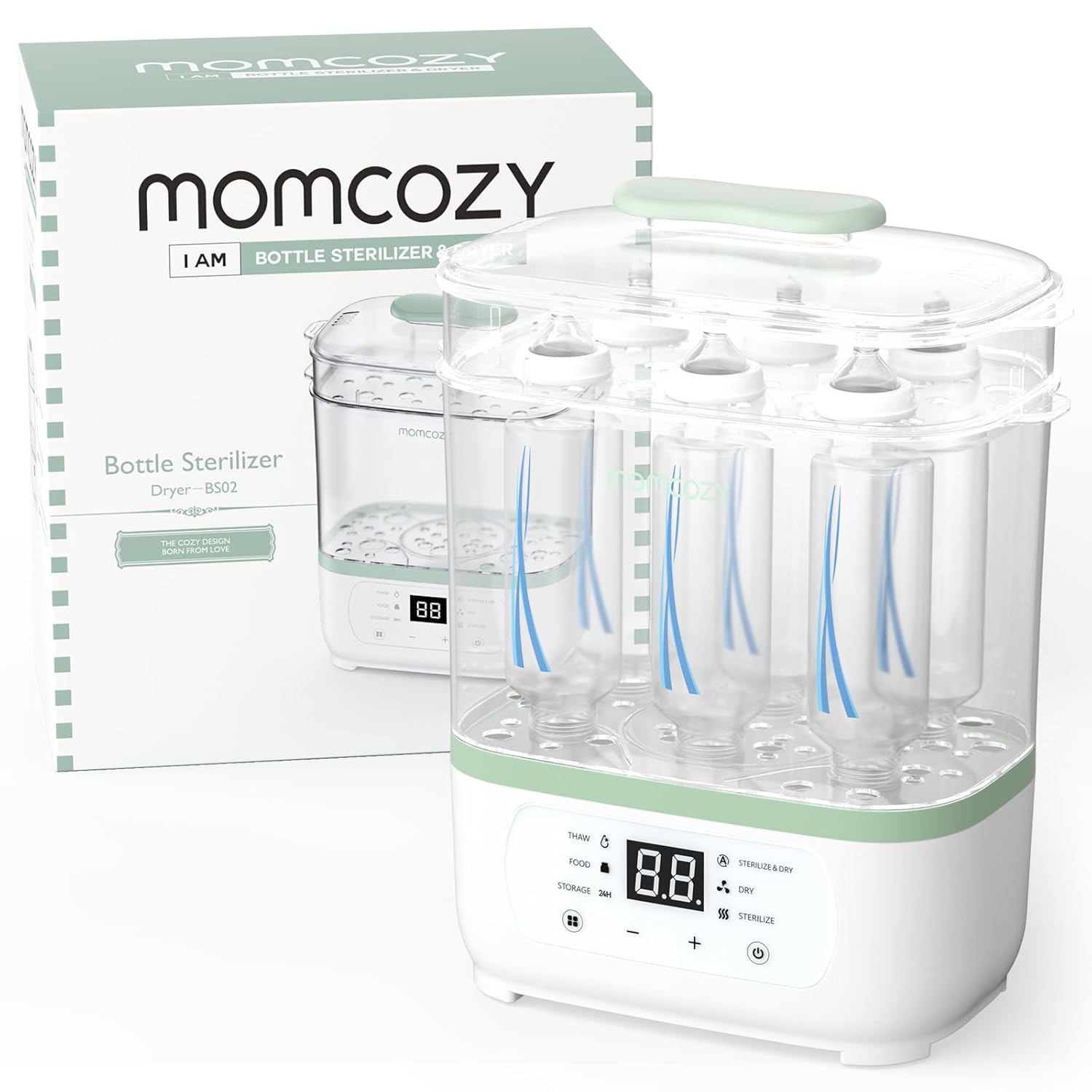 Read more about the article Momcozy Bottle Sterilizer and Dryer, 8-in-1 Electric Steam Baby Bottle Sterilizer for Baby Bottles, Baby stuffs & Breast Pump Accessories