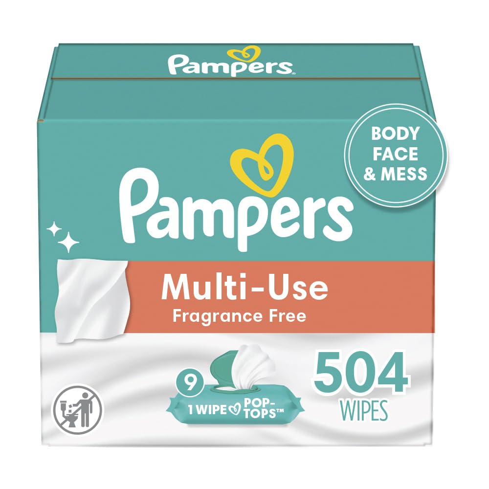 Read more about the article Pampers Baby Wipes Multi-Use Fragrance Free 9X Pop-Top Packs 504 Count